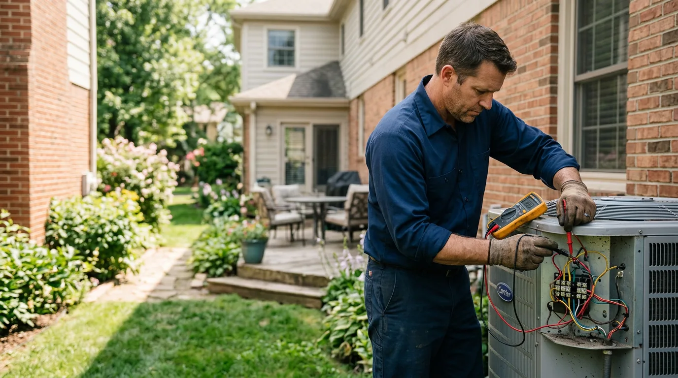 HVAC technician working near Redfield, IA